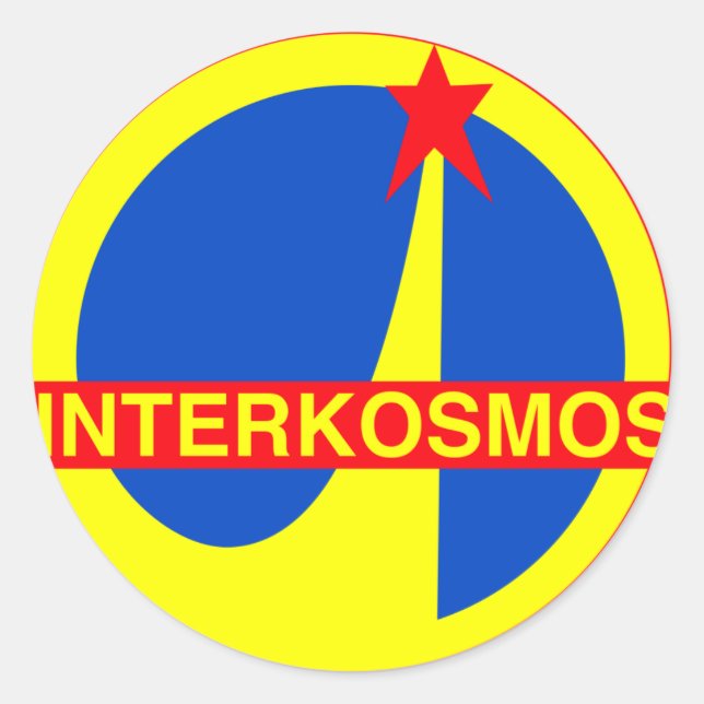 Interkosmos Classic Round Sticker (Front)