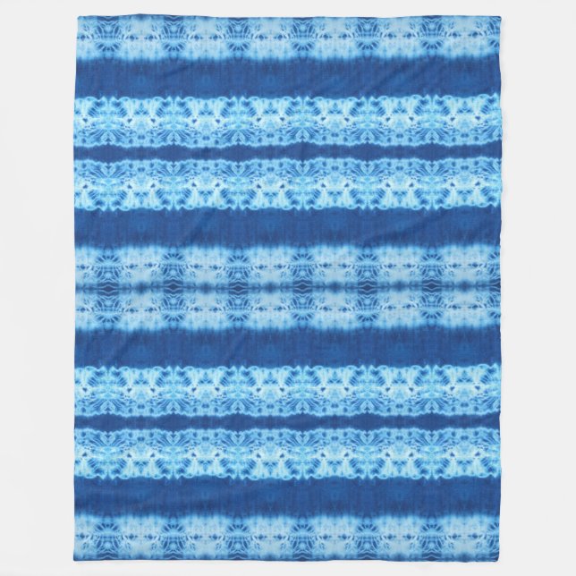 Interlace Shibori Fleece Blanket (Front)