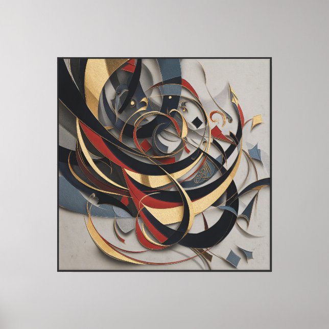 Interlaced Currents Canvas Print (Front)