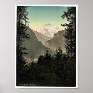 Interlaken, hotels, Bernese Oberland, Switzerland. Poster