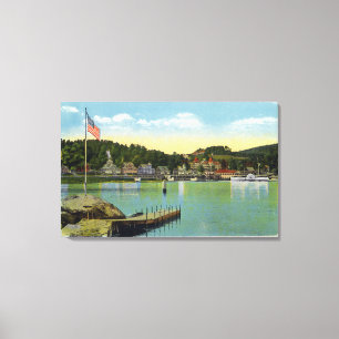 Interlaken Park View of the Weirs Canvas Print
