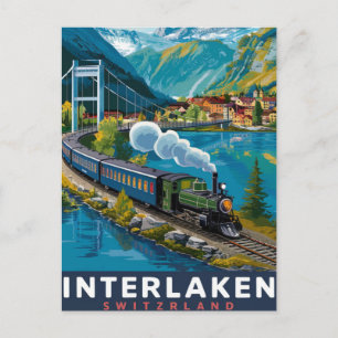 Interlaken Switzerland  Postcard