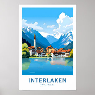 Interlaken Switzerland Travel Print
