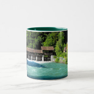 Interlaken west in Switzerland Two-Tone Coffee Mug