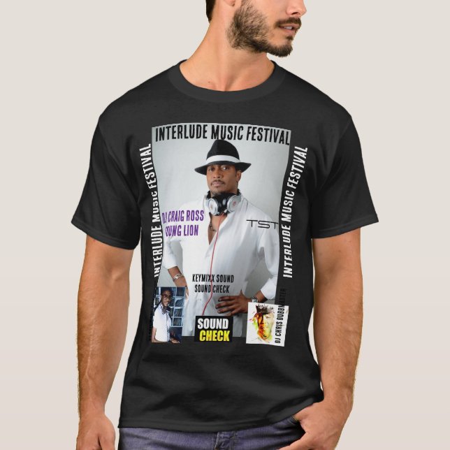 INTERLLUDE  MUSIC FESTIVAL  Basic Dark T-Shirt (Front)