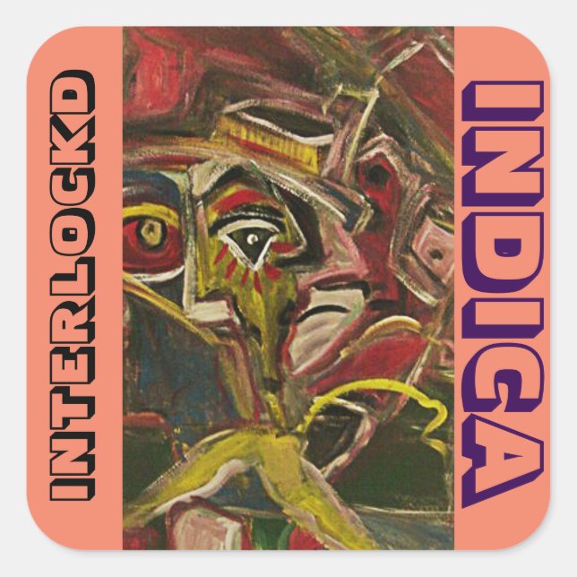INTERLOCKD INDICA SQUARE STICKER (Front)