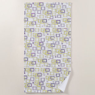 Interlocking Dimensions Beach Towel