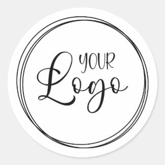 Interlocking Rings for Your Business Logo Classic Round Sticker