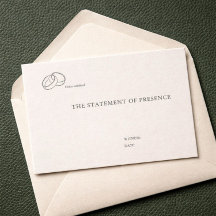 Interlocking Rings- Minimalist Wedding Enclosure