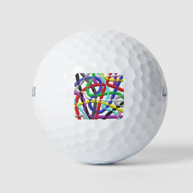 Interlocking tubes golf balls (Front)
