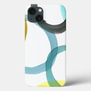 Interlocking Yellow & Blue Circles iPhone 13 Case