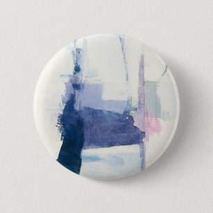 Interlude Abstract In Blue 6 Cm Round Badge