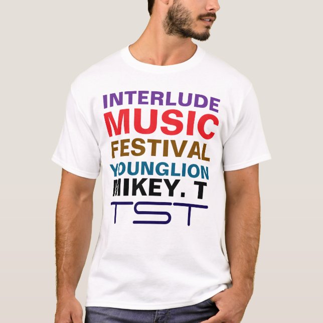 INTERLUDE MUSIC FESTIVAL. YL MTMen's Basic T-Shirt (Front)