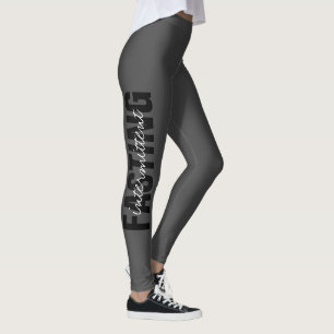 Intermittent Fasting Grey Cute Ramadan Holiday Leggings