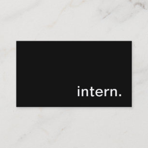 Intern Business Card