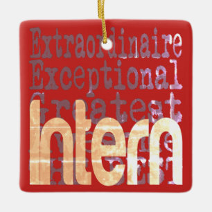 Intern Extraordinaire Ceramic Ornament