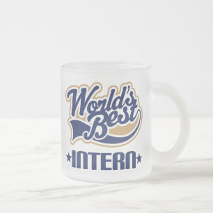 Intern Gift Frosted Glass Coffee Mug