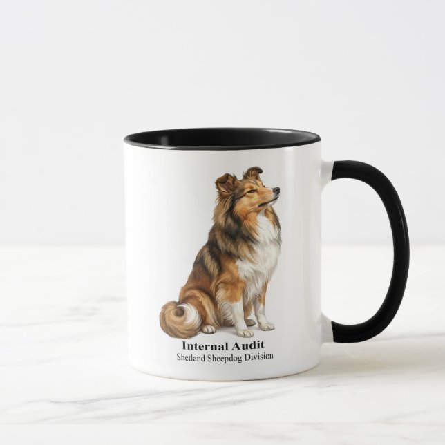 Internal Audit Sable Sheltie Mug (Right)