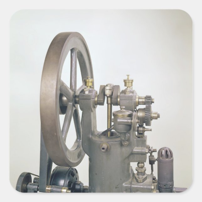 Internal combustion engine, 1876 square sticker (Front)