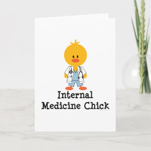 Internal Medicine Chick Greeting Card