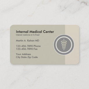 Internal Medicine Doctor Business Card