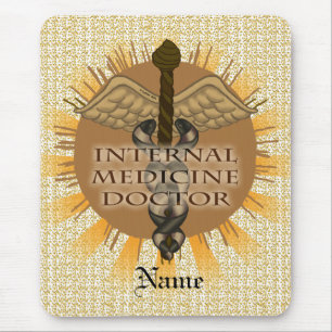 Internal Medicine Doctor Caduceus Mouse Mat