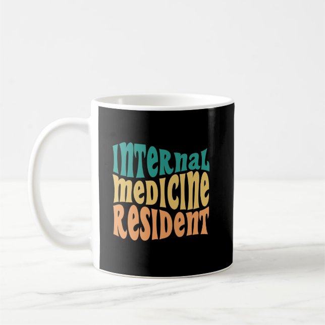 Internal Medicine Resident Match Day Gift 2024 Coffee Mug (Left)