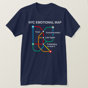 Internal Transit NYC mood map T-Shirt