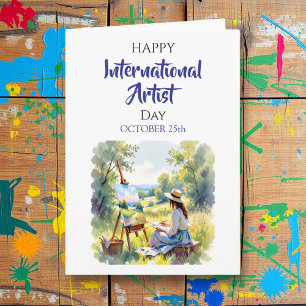 International Artist Day   October 25th Card