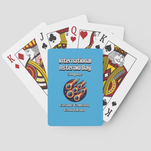 International Asteroid Day. 30 June Playing Cards (Back)
