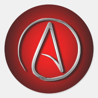 International Atheist Symbol Classic Round Sticker