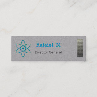 International Atomic Agency Premium Grey Business  Mini Business Card