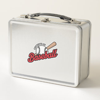 International Baseball Day Logo Metal Lunch Box