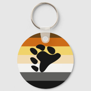 International Bear Brotherhood Pride Flag Key Ring