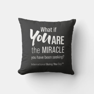 International Being You Day Quote Cushion