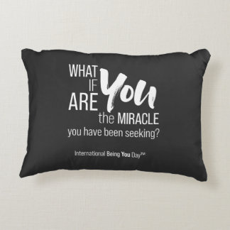 International Being You Day Quote Decorative Cushion