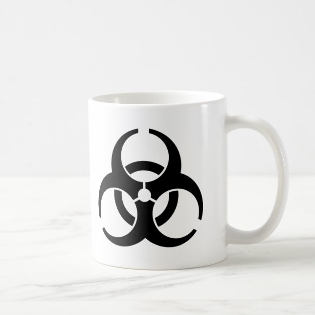 International Biohazard Warning Symbol Coffee Mug (Right)
