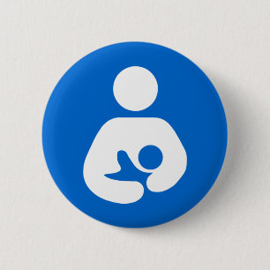 International Breastfeeding Symbol 6 Cm Round Badge