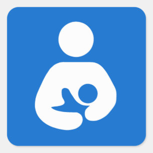 International Breastfeeding Symbol Square Sticker