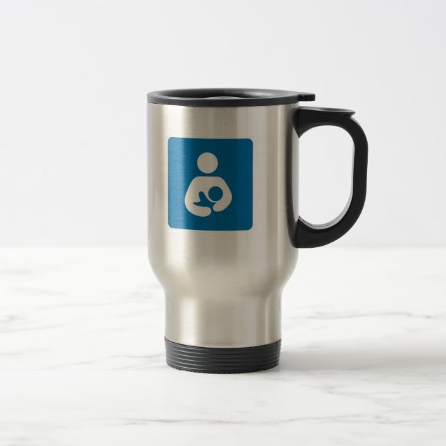 international breastfeeding symbol travel mug (Right)