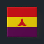 International Brigades Flag (Spanish Civil War) 15 Cm Square Badge<br><div class="desc">This design features the flag of the International Brigades, which were military units set up to assist the Popular Front government of the Second Spanish Republic during the Spanish Civil War. It is estimated that around 50, 000 volunteers served in the International Brigades, of whom 15, 000 died in conflict....</div>