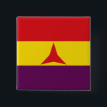 International Brigades Flag (Spanish Civil War) 15 Cm Square Badge<br><div class="desc">This design features the flag of the International Brigades, which were military units set up to assist the Popular Front government of the Second Spanish Republic during the Spanish Civil War. It is estimated that around 50, 000 volunteers served in the International Brigades, of whom 15, 000 died in conflict....</div>