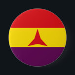 International Brigades Flag (Spanish Civil War) 7.5 Cm Round Badge<br><div class="desc">This design features the flag of the International Brigades, which were military units set up to assist the Popular Front government of the Second Spanish Republic during the Spanish Civil War. It is estimated that around 50, 000 volunteers served in the International Brigades, of whom 15, 000 died in conflict....</div>