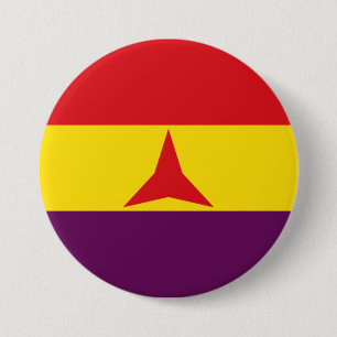 International Brigades Flag (Spanish Civil War) 7.5 Cm Round Badge
