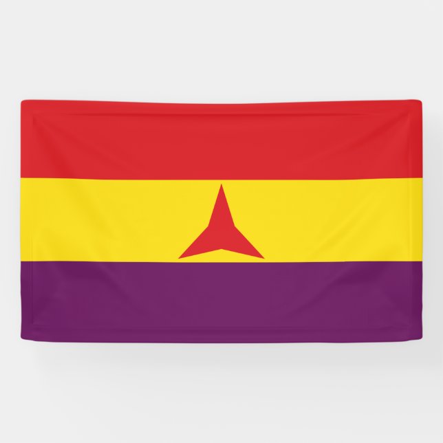 International Brigades Flag (Spanish Civil War) Banner (Horizontal)