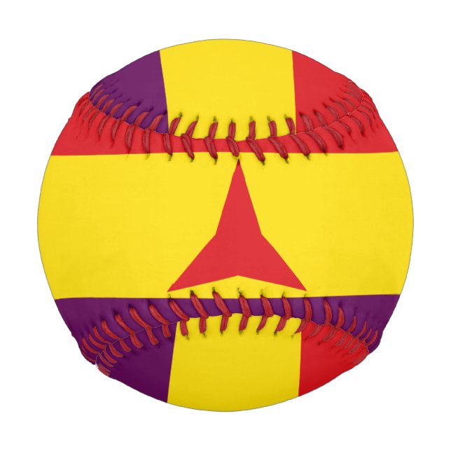 International Brigades Flag (Spanish Civil War) Baseball (Back)