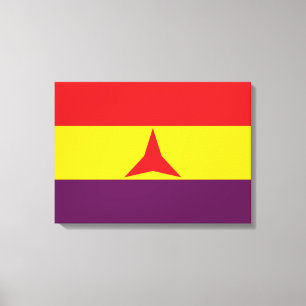International Brigades Flag (Spanish Civil War) Canvas Print