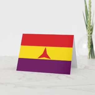 International Brigades Flag (Spanish Civil War) Card