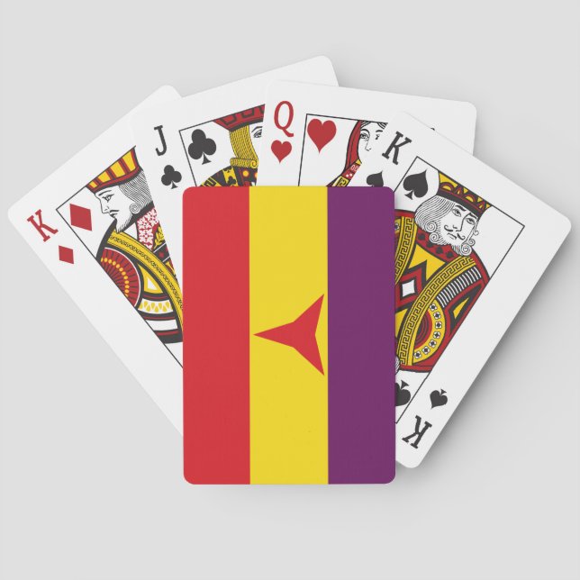 International Brigades Flag (Spanish Civil War) Playing Cards (Back)