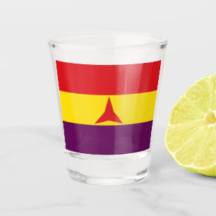 International Brigades Flag (Spanish Civil War) Shot Glass
